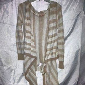 Long Knitted Mossimo Stripped Cardigan Size M/M